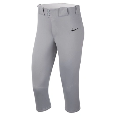 Nike Women's Vapor Select 3/4-length Softball Pants In Grey
