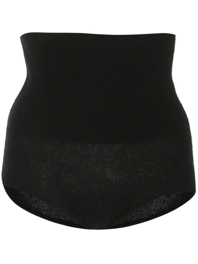 Khaite Belinda Cashmere Knit Shorts In Black