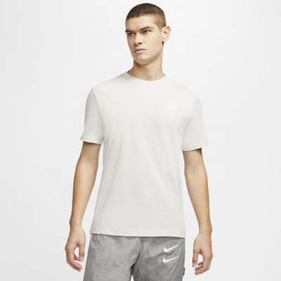 Nike Sportswear Club Men's T-shirt In Cream