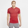 Nike Techknit Ultra Men's Running Top (chile Red) - Clearance Sale In Chile Red,iron Grey