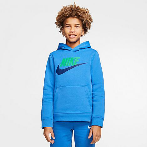 Nike Sportswear Club Fleece Big Kidsâ€™ Pullover Hoodie (pacific Blue) - Clearance  Sale | ModeSens