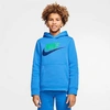 Nike Sportswear Club Fleece Big Kidsâ Pullover Hoodie (pacific Blue) - Clearance Sale
