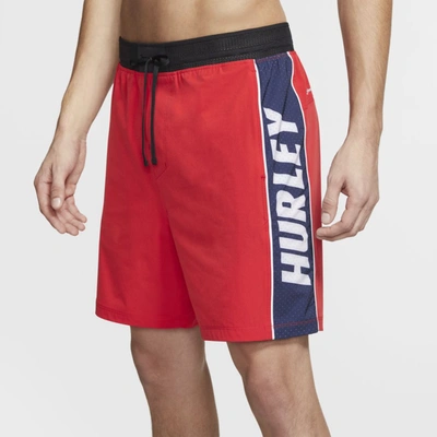 Hurley Phantom Alpha Fastlane Men's 18" Shorts In Red