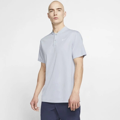 Nike Dri-fit Victory Men's Golf Polo In Sky Grey,white