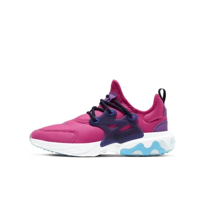 Nike React Presto Big Kids' Shoe (watermelon) - Clearance Sale In Watermelon,purple Nebula,blackened Blue,blue Fury