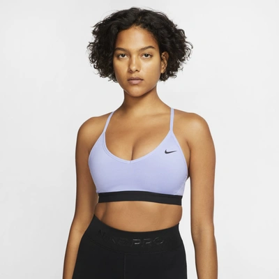 Nike Indy Women's Light-support Sports Bra In Purple