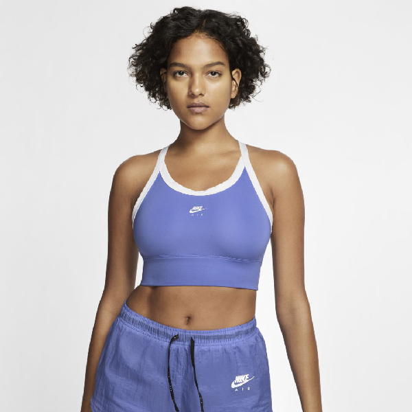 Nike Air Swoosh Women's Medium-support 1-piece Pad Longline Sports Bra ...