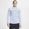 Nike Dri-fit Vapor Mens 1/2-zip Golf Top In Blue