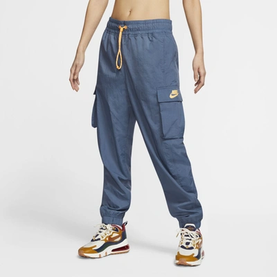Nike Sportswear Icon Clash Women's Woven Pants (diffused Blue) - Clearance Sale