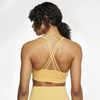 Nike Swoosh Luxe Women's Medium-support Sports Bra In Gold