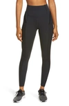 Nike Yoga Women's Ruched 7/8 Tights (black) - Clearance Sale In Black/ Dk Smoke Grey