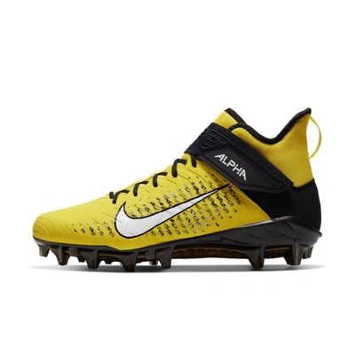 Nike Alpha Menace Pro 2 Mid Men's Football Cleats In Opti Yellow,black,black,white