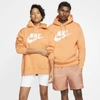 Nike Sportswear Club Fleece Men's Graphic Pullover Hoodie In Orange