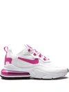 Nike Air Max 270 React Women's Shoe In White,team Orange,black,fire Pink