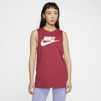 Nike Sportswear Women's Muscle Tank In Red