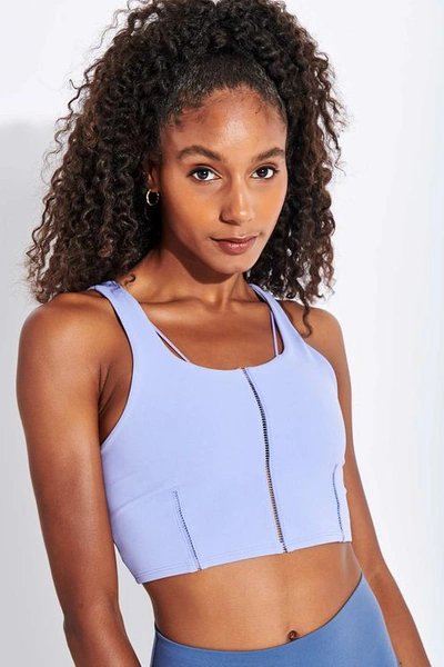 Nike Yoga Luxe Women's Infinalon Cropped Tank (light Thistle) - Clearance Sale In Light Thistle,sapphire