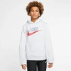 Nike Sportswear Club Fleece Big Kidsâ Pullover Hoodie (football Grey) - Clearance Sale