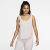 Nike Yoga Luxe Women's Tank (barely Rose) - Clearance Sale In Barely Rose,plum Chalk