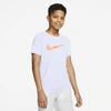 Nike Dri-fit Big Kids' Swoosh Training T-shirt (football Grey) - Clearance Sale In Football Grey,hyper Crimson