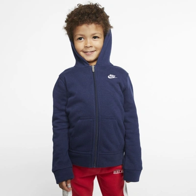 Nike Babies' Sportswear Club Toddler Full-zip Hoodie In Blue