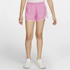 Nike Dri-fit Tempo Big Kids' (girls') Running Shorts In Pink