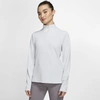 Nike Dri-fit Uv Victory Womens 1/2-zip Golf Jacket In Silver