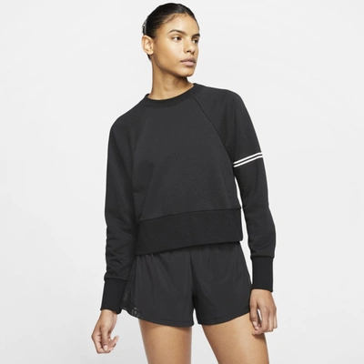Nike Pro Dri-fit Get Fit Women's Crew (black) - Clearance Sale In Black,white