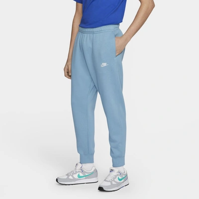 Nike Men's Sportswear Club Fleece Joggers In Cerulean,cerulean,white