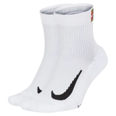 Nike Court Multiplier Max Tennis Ankle Socks In White
