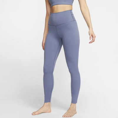 Nike Yoga Luxe Women's Infinalon 7/8 Tights (plus Size) (diffused Blue) - Clearance Sale In Blue