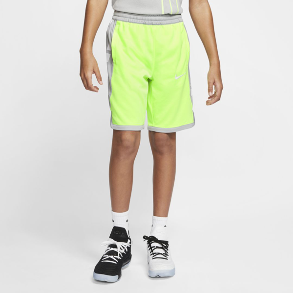 Nike Dri-fit Elite Big Kids' (boys') Basketball Shorts (ghost Green) -  Clearance Sale In Ghost Green,light Solar Flare Heather,white | ModeSens