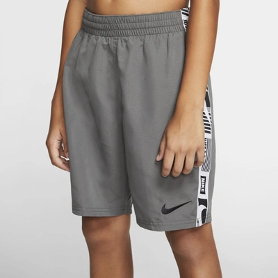 Nike Funfetti Racer Big Kids' (boys') 8" Swim Shorts In Grey
