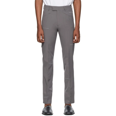 Off-white Grey Ex President Trousers In 0800 Grey