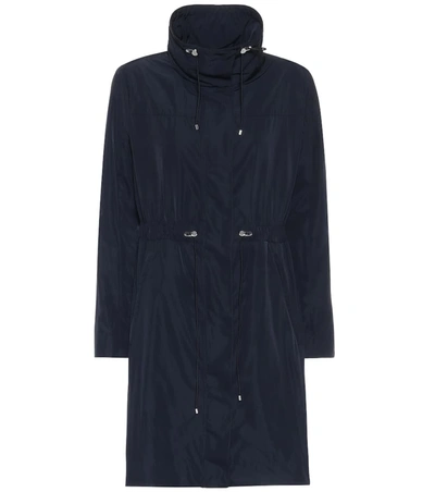 Moncler Malachite Hooded Shell Parka In Navy