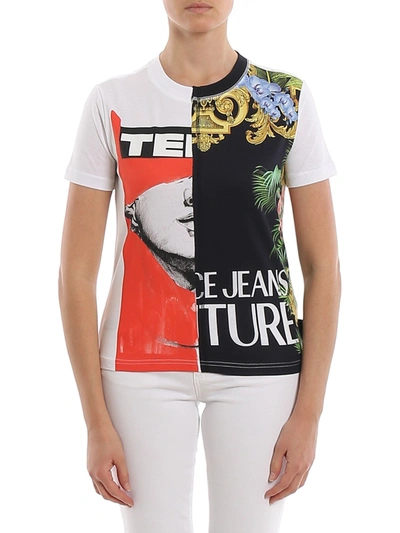 Red Valentino Front Maxi Logo Printed T-shirt In White