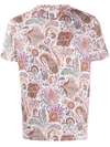 Etro Paisley Patterned Jersey T-shirt In White