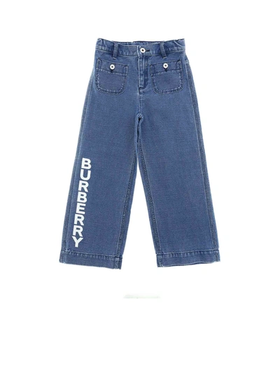 Burberry Kids' Japanese Denim Jeans In Blue