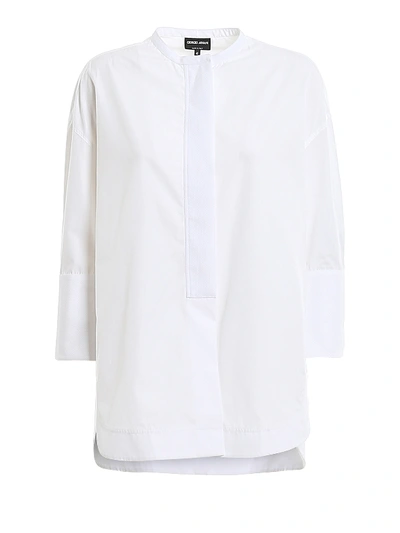 Giorgio Armani Poplin Shirt In White