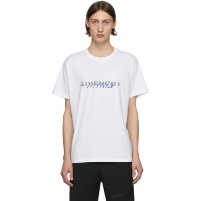 Givenchy Logo-print Cotton-jersey T-shirt In White