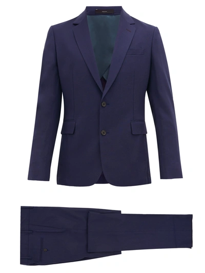 Paul Smith Virgin Wool Single-breasted Suit In Blue