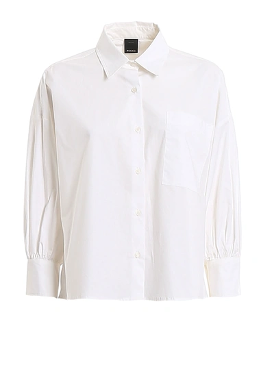 Pinko Kolbi 1 Puffed Sleeves Shirt In White