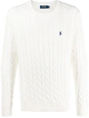 Polo Ralph Lauren Cable-knit Jumper In White