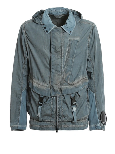 Company La Mille Nylon Goggle Jacket In Light Blue ModeSens