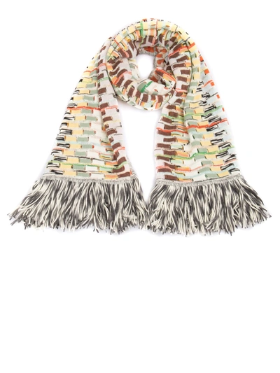 Missoni Patterned Scarf In Multicolour