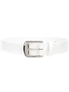 Maison Margiela Patent Leather Belt In White