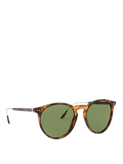 Polo Ralph Lauren Tortoise Patterned Sunglasses In Brown