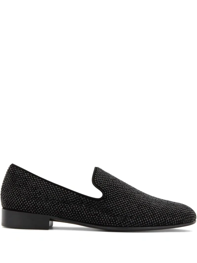 Giuseppe Zanotti Lewis Panelled Loafers In Black