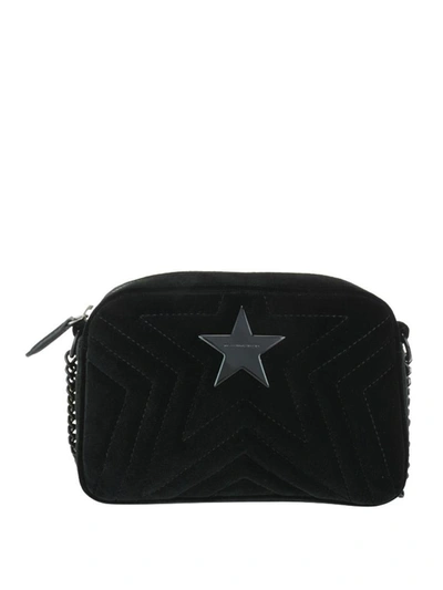 Stella Mccartney Stella Star Black Matelasse Mini Camera Bag