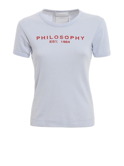 Philosophy Di Lorenzo Serafini T-shirt With Logo Print In Light Purple