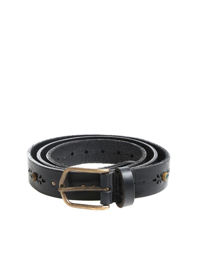 Andrea D'amico Studs Detailed Belt In Black
